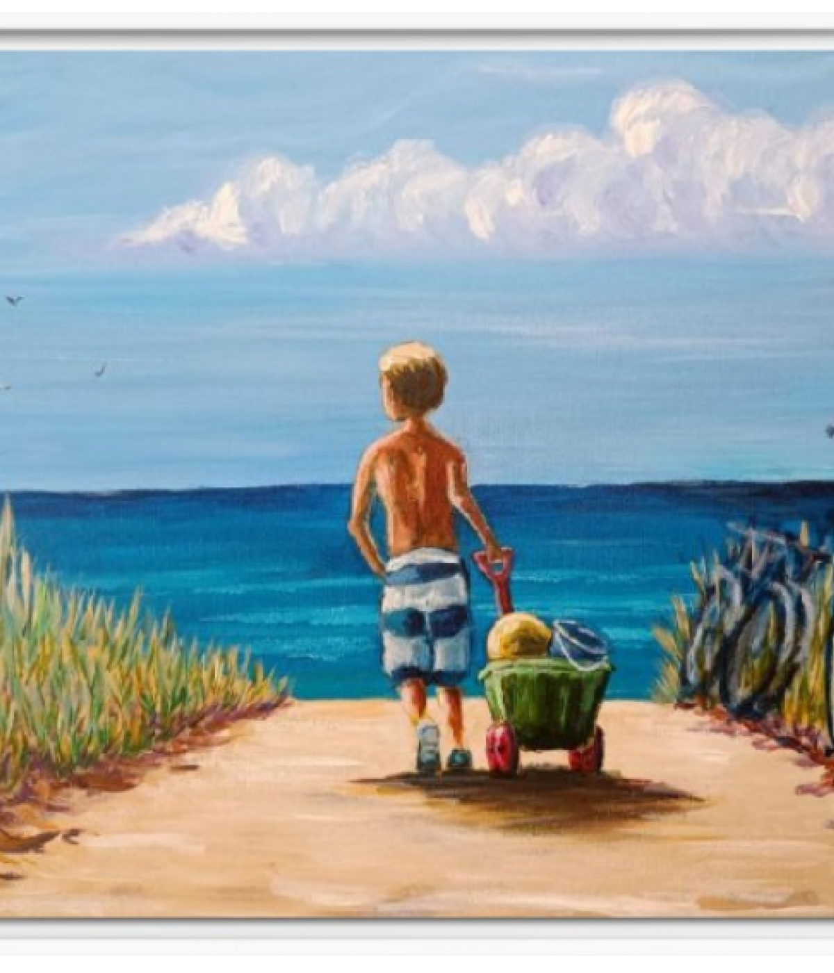 Auf dem Weg zum Strand