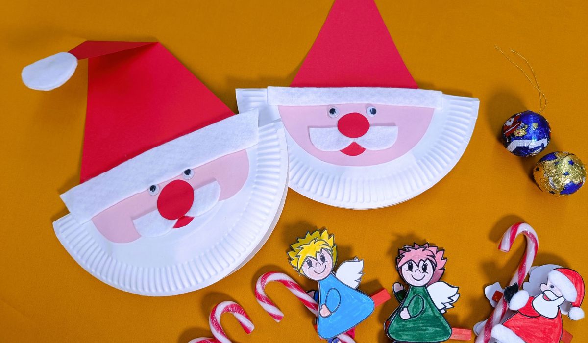 402 – Gestalten von Weihnachtsmann-Gesichtern und -Klammerfiguren