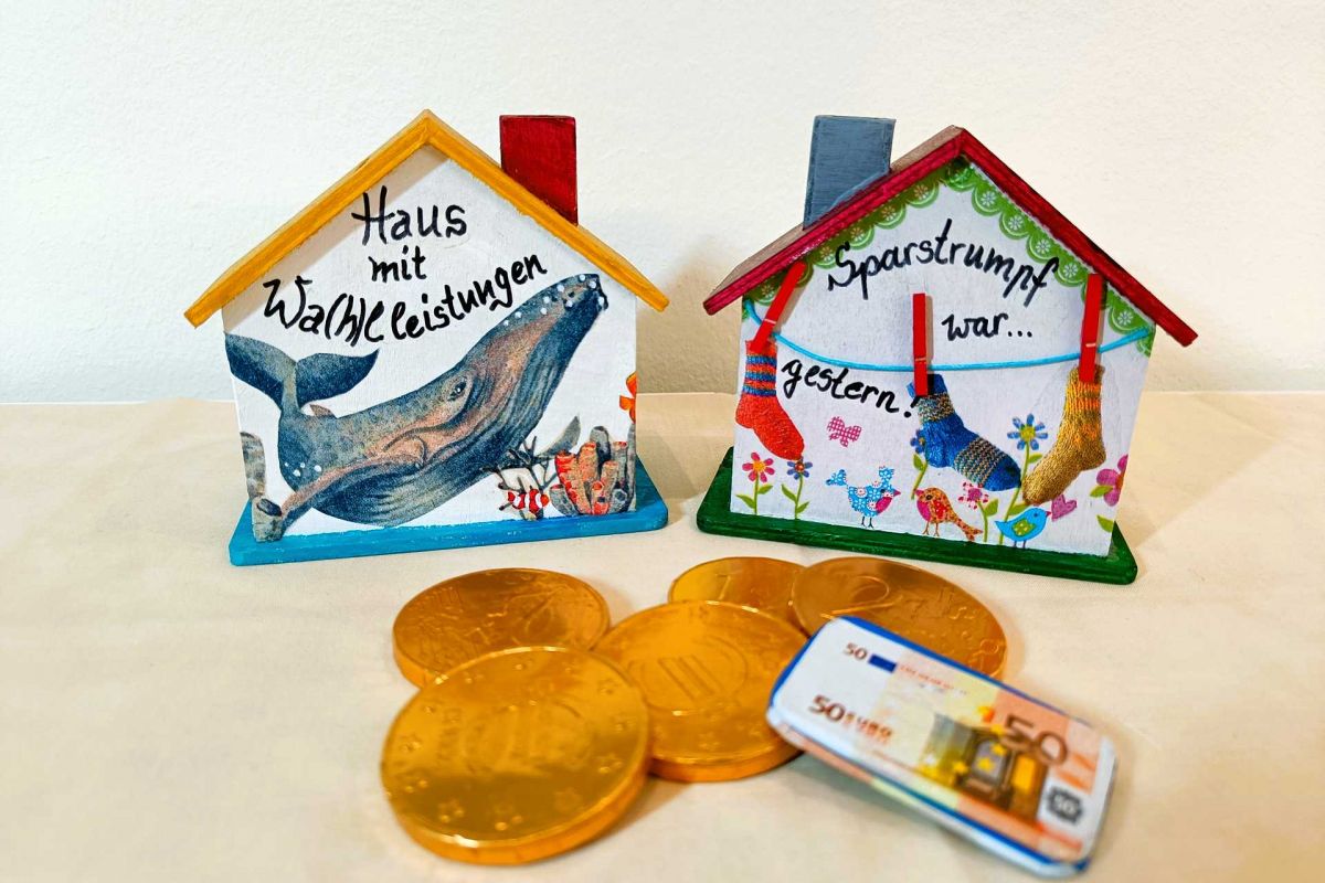 Sparhäuser und- schühchen