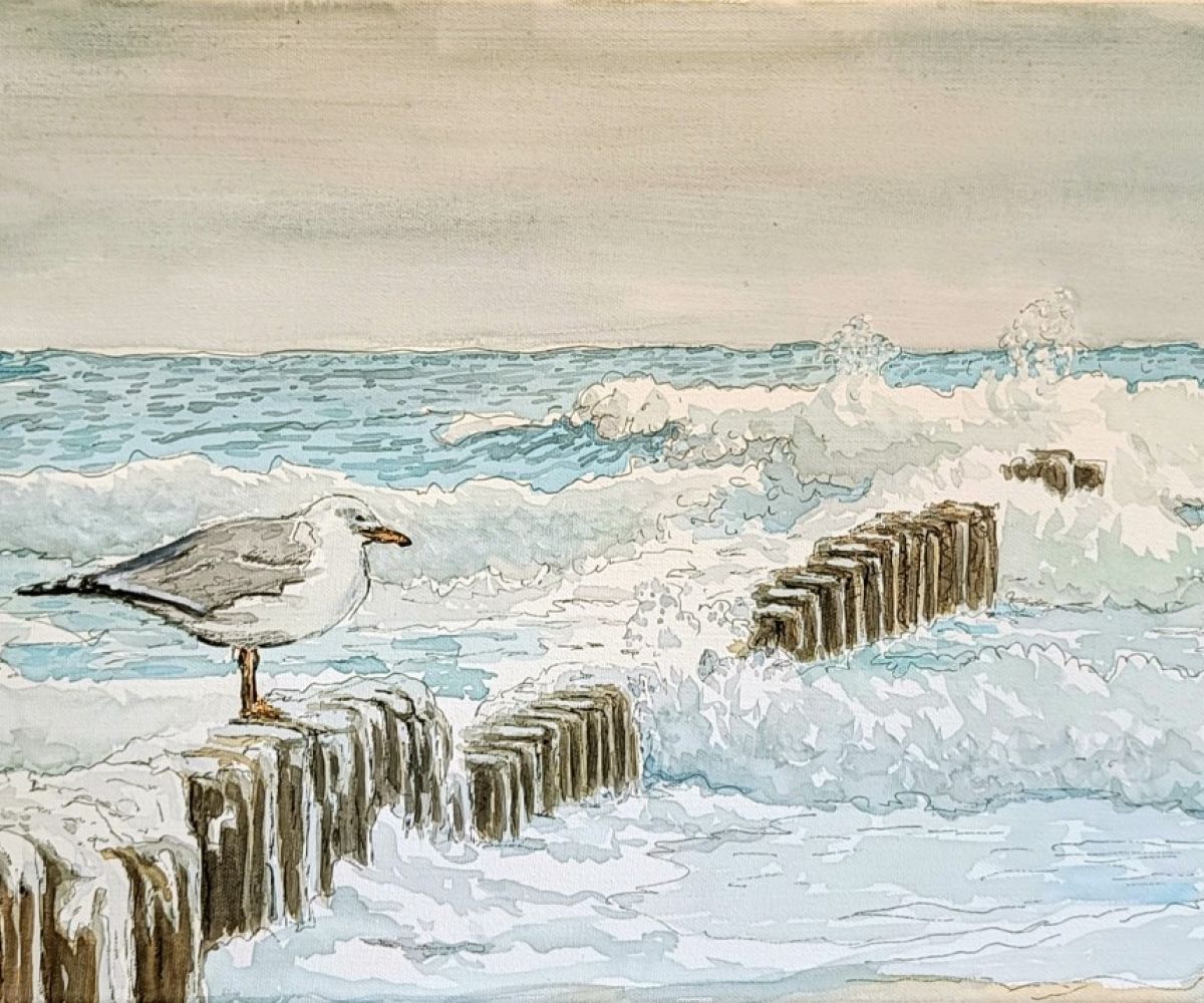 Winterspaziergang am Strand