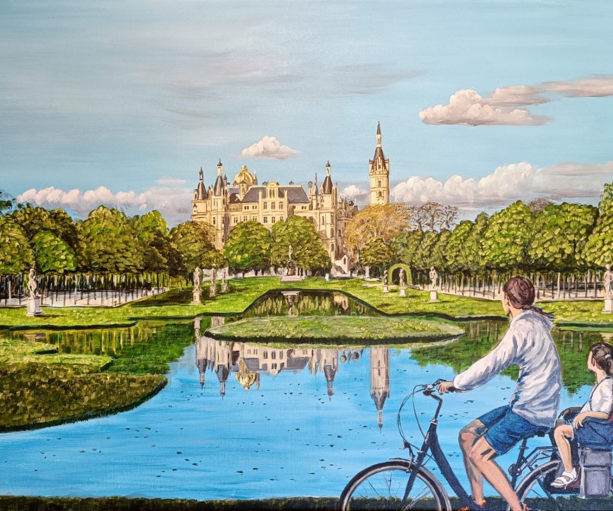 Schweriner Schloß mit Kreuzkanal